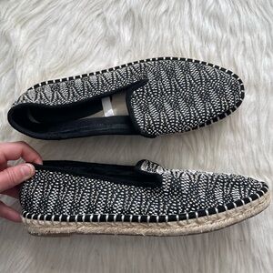 Target Universal Thread Black Cream Espadrilles Size 8.5